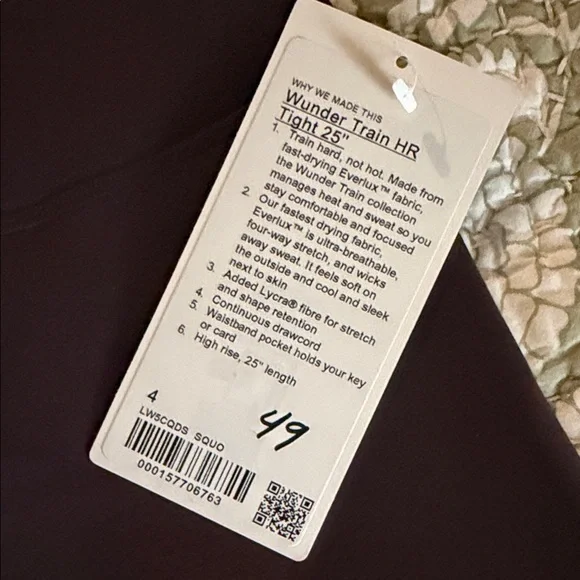 lululemon athletica WUNDER TRAIN HR TIGHT 25” - Picture 2 of 4